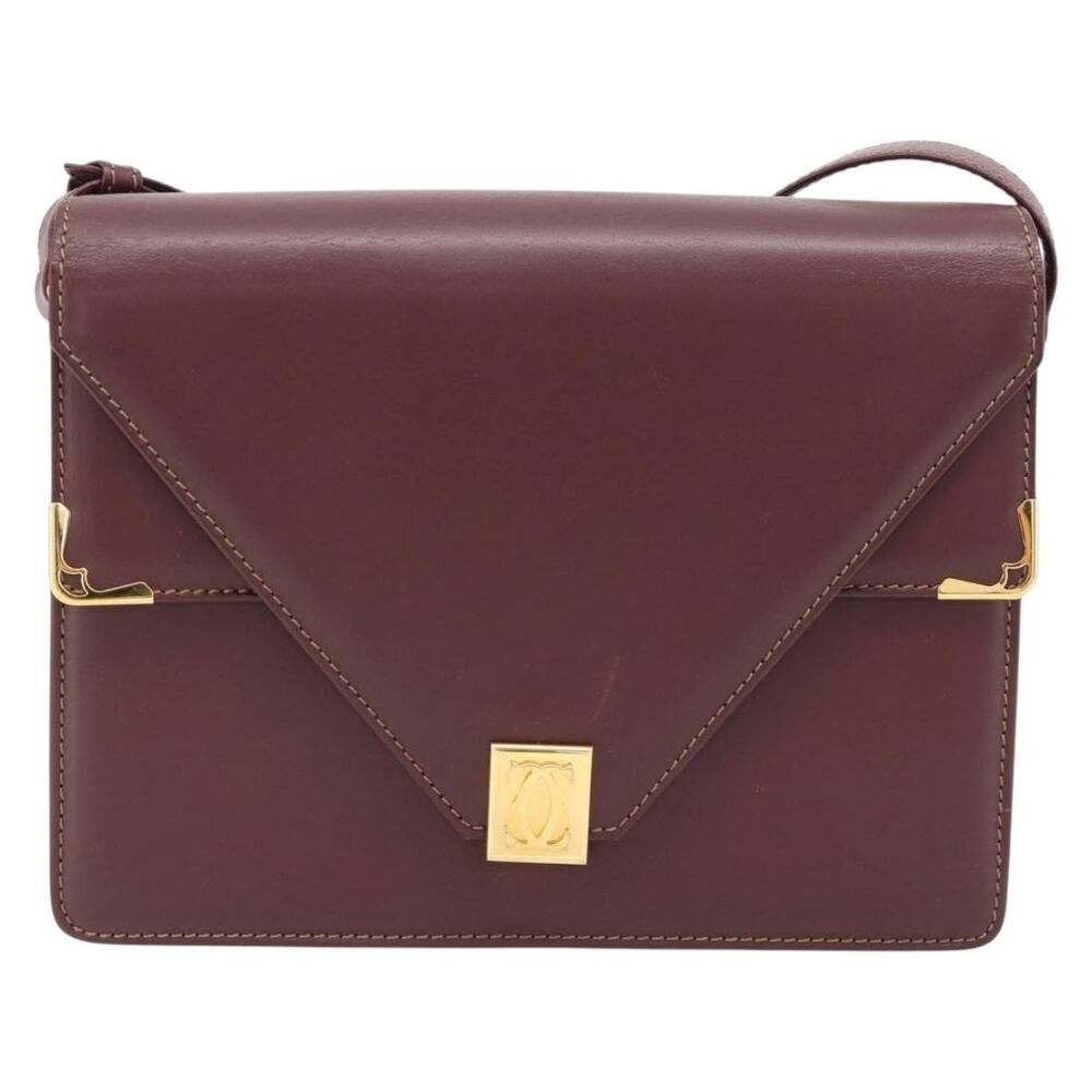 Cartier Leather Must 30 Shoulder Bag Red
